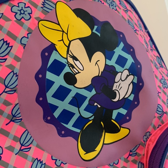 Minnie Mouse Disney Neon Pink and Purple Backpack and Lunch Bag Set!! main image 9